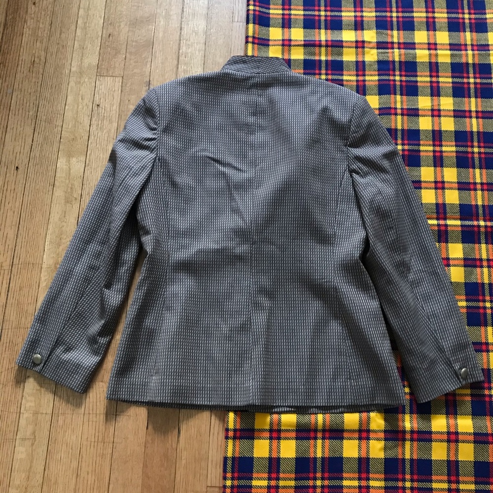 Pendleton Vintage Wool One Button Blazer Grey - image 6